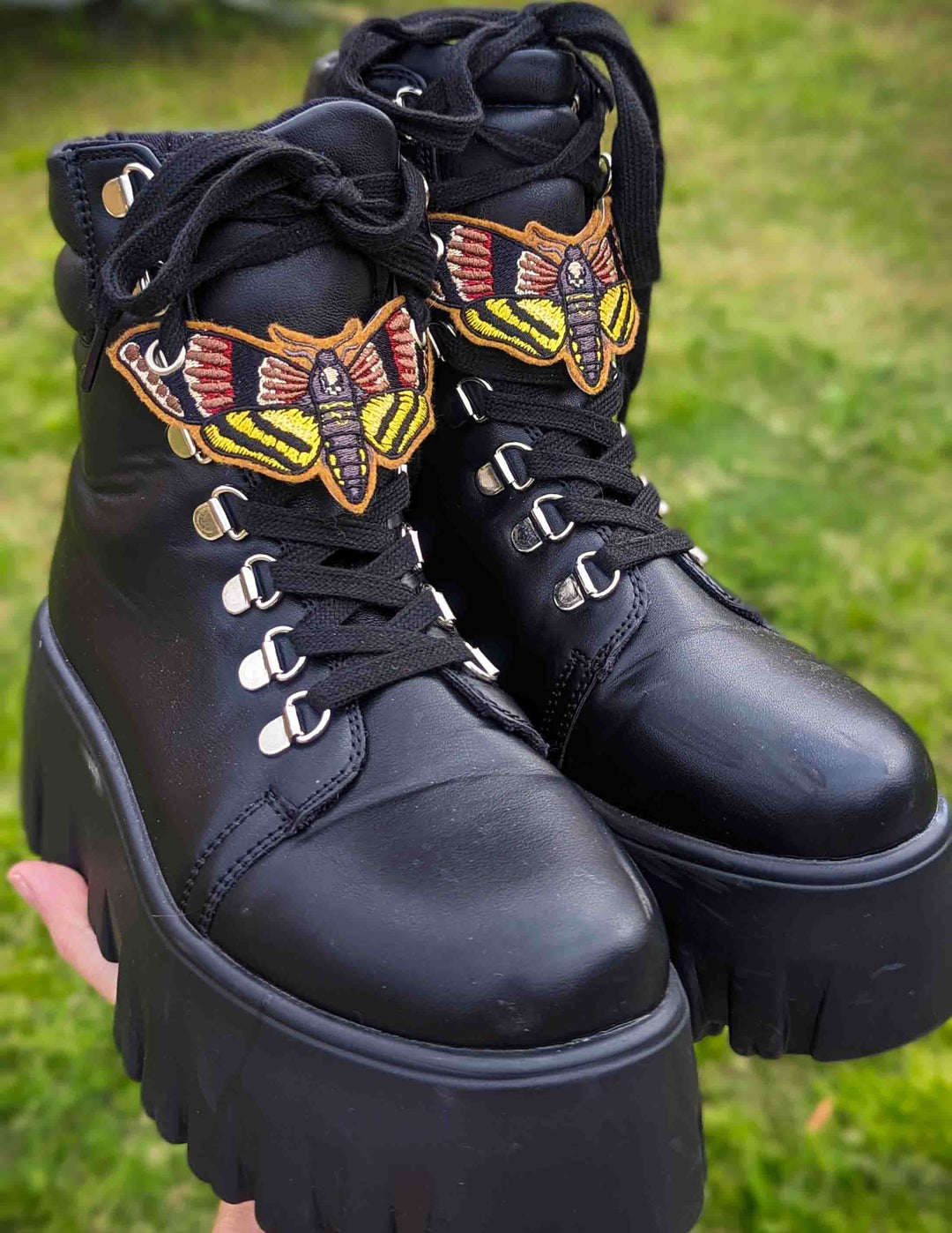 Death Head Moth Skate Shoe Lace Patch Set – Project Pinup Death Head Moth Skate Shoe Lace Patch Set – Project Pinup