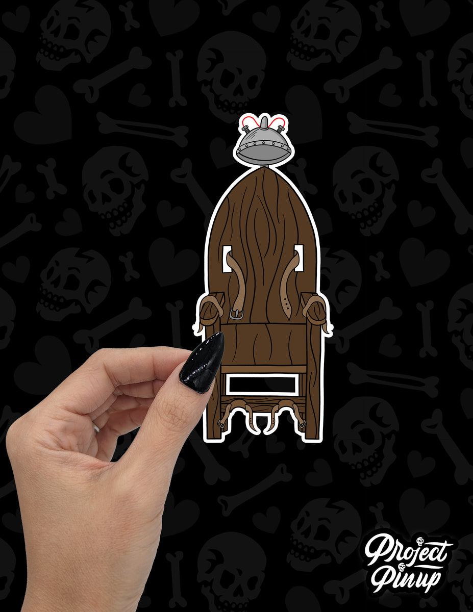 Electric Chair Vinyl Sticker – Project Pinup