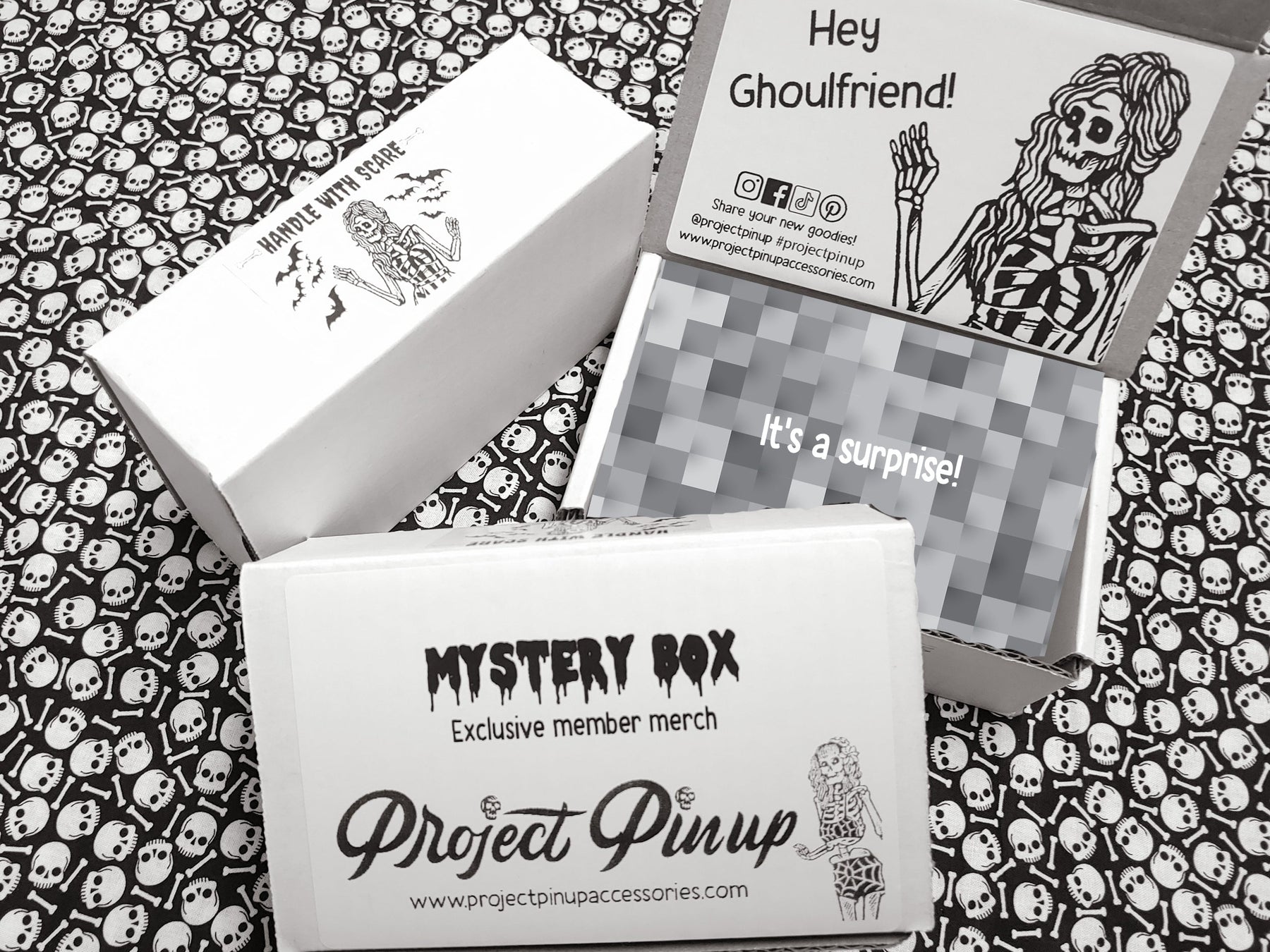 Project Pinup Mystery Box with Spooky Patches